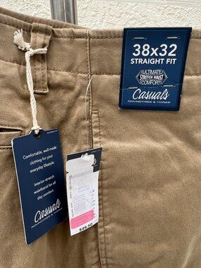 Mens office khaki pants NWT stretchable